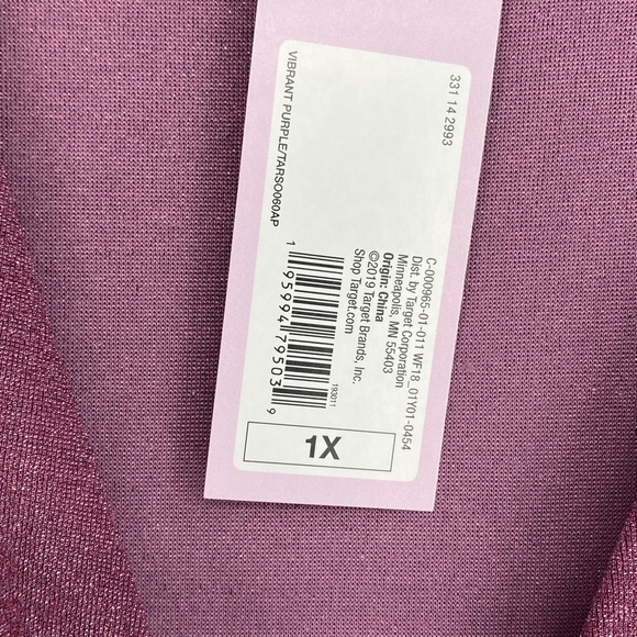 Wild Fable Juniors Size 1X Cut Out Bodycon Short Dress Purple Lurex Long Sleeves - Picture 6 of 9